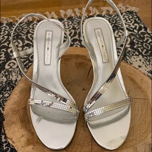 Bandolino silver heels 7.5